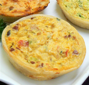 Seafood Mini Quiche - 24 pieces per tray Seafood Mini Quiche - 24 pieces per tray