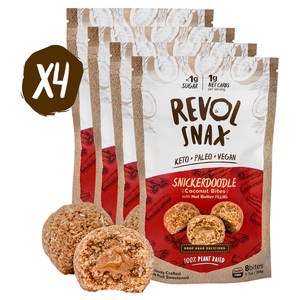 SNICKERDOODLE BITES - 4 Pack Revolv Snax SNICKERDOODLE BITES - 4 Pack Revolv Snax