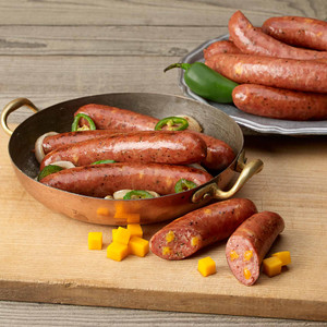 Wagyu Beef Smoked Sausage - includes 4 - Jalapeno & Cheese Wagyu Beef Smoked Sausage - includes 4 - Jalapeno & Cheese