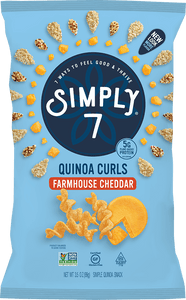 Quinoa Curls, Farmhouse Cheddar, 3.5 Ounce - Pack of 12 - Gluten Free Quinoa Curls, Farmhouse Cheddar, 3.5 Ounce - Pack of 12 - Gluten Free