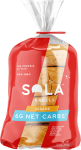 SOLA Low Carb Bagels - Sesame SOLA Low Carb Bagels - Sesame