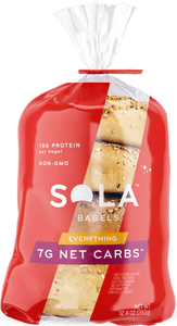 SOLA Low Carb Bagels - Everything SOLA Low Carb Bagels - Everything