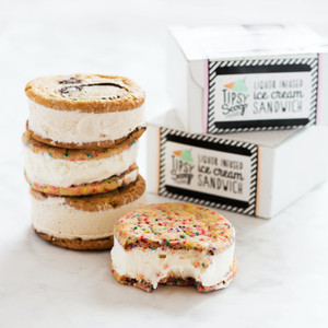 Boozy Ice Cream Sandwich 12 Pack - Tipsy Scoop Boozy Ice Cream Sandwich 12 Pack - Tipsy Scoop