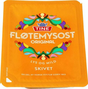 Fløtemysost TINE (Norwegian Brown Cheese) - Sliced - Brunost Fløtemysost TINE (Norwegian Brown Cheese) - Sliced - Brunost