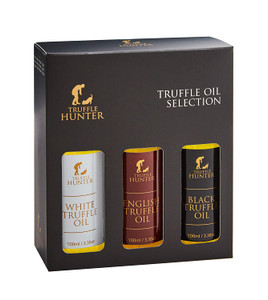 TruffleHunter Truffle Oil Selection Gift Set - White, English & Black Truffle Oil TruffleHunter Truffle Oil Selection Gift Set - White, English & Black Truffle Oil