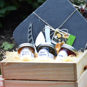 Small Batch Kitchen Cheese Slate Gift Basket Small Batch Kitchen Cheese Slate Gift Basket