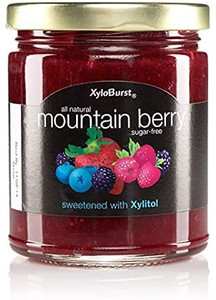 Sugar Free Mountain Berry Fruit Jam - 10 oz. Jar - XyloBurst  Sugar Free Mountain Berry Fruit Jam - 10 oz. Jar - XyloBurst