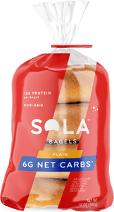 SOLA Low Carb Bagels - Plain SOLA Low Carb Bagels - Plain