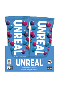 UNREAL Dark Chocolate Peanut Gems - Vegan, Gluten free - 12 Snack Packs UNREAL Dark Chocolate Peanut Gems - Vegan, Gluten free - 12 Snack Packs
