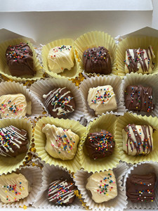 Chocolate Covered Cheesecake Bites - includes 24 Chocolate Covered Cheesecake Bites - includes 24