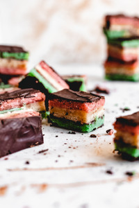 Italian Rainbow Cookies - Gluten Free - 1 Dozen Italian Rainbow Cookies - Gluten Free - 1 Dozen