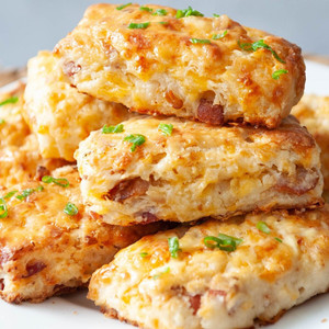 Bacon Cheddar & Chive Scones - Keto, Gluten Free, Organic - includes 8 Bacon Cheddar & Chive Scones - Keto, Gluten Free, Organic - includes 8