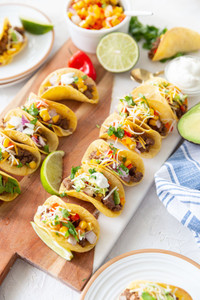 Mini Shredded Beef Tacos - 5.25 lb Case Mini Shredded Beef Tacos - 5.25 lb Case