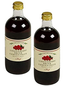 Swedish Lingonberry Drink Concentrate - Pack of 2 Swedish Lingonberry Drink Concentrate - Pack of 2