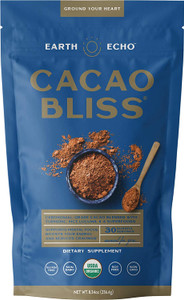 Earth Echo: Cacao Bliss - Organic Chocolate Powder Mix with Cinnamon, Turmeric, MCT Oil and Lucuma - 30 Servings Earth Echo: Cacao Bliss - Organic Chocolate Powder Mix with Cinnamon, Turmeric, MCT Oil and Lucuma - 30 Servings