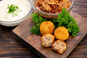Breaded Short Rib & Potato Croquette - 60/Case Breaded Short Rib & Potato Croquette - 60/Case