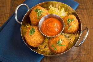 Breaded Paella Arancini - 60/Case Breaded Paella Arancini - 60/Case