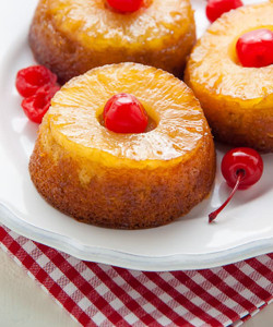 Mini Pineapple Upside Down Cake  - includes 6 (gluten free option) Mini Pineapple Upside Down Cake  - includes 6 (gluten free option)