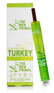 All Natural Cilantro Lime Turkey Meat Sticks - Pack of 20 All Natural Cilantro Lime Turkey Meat Sticks - Pack of 20