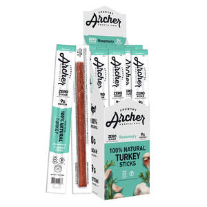 Natural Rosemary Turkey Sticks - Gluten Free Keto - Pack of 18 Natural Rosemary Turkey Sticks - Gluten Free Keto - Pack of 18