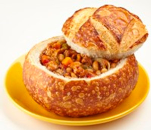 California Gold Rush White Bean Chili with Bread Bowls - includes 4 California Gold Rush White Bean Chili with Bread Bowls - includes 4
