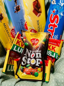 Norwegian Chocolate Candy Variety Pack - Firkløver Kvikk Lunsj Non Stop Norwegian Chocolate Candy Variety Pack - Firkløver Kvikk Lunsj Non Stop