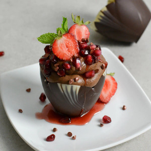 Medium Marbled Chocolate Tulip Cup - includes 36 Medium Marbled Chocolate Tulip Cup - includes 36