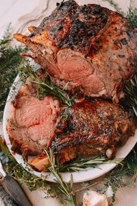 Prime Rib Roast 5 Bone- 8.5 lbs - Kosher Prime Rib Roast 5 Bone- 8.5 lbs - Kosher