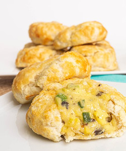 Mini Mushroom & Leek Biscuit - 112/Case Mini Mushroom & Leek Biscuit - 112/Case