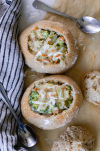 Sourdough Mini Boule Bread Bowl - 6.5 oz - 40 per case Sourdough Mini Boule Bread Bowl - 6.5 oz - 40 per case