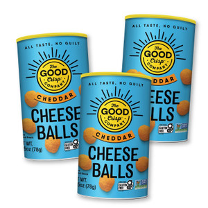 The Good Crisp Company Cheese Balls - Cheddar 2.75 Oz - Pack of 3 The Good Crisp Company Cheese Balls - Cheddar 2.75 Oz - Pack of 3