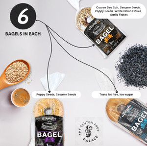O’Doughs Sprouted Variety Bagels - Gluten Free - Pack of 3 O’Doughs Sprouted Variety Bagels - Gluten Free - Pack of 3