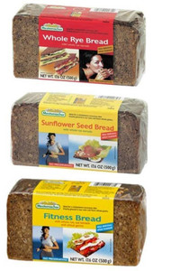 Mestemacher Natural High Fiber Bread 3 Flavor Variety Bundle: (1) Mestemacher Fitness Bread, (1) Mestemacher Rye Bread, and (1) Mestemacher Sunflower Seed Bread, 17.6 Oz. Ea. Mestemacher Natural High Fiber Bread 3 Flavor Variety Bundle: (1) Mestemacher Fitness Bread, (1) Mestemacher Rye Bread, and (1) Mestemacher Sunflower Seed Bread, 17.6 Oz. Ea.