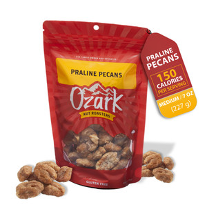 OZARK NUT ROASTERS Praline Pecans, Flavored Snack Nuts - 7 oz OZARK NUT ROASTERS Praline Pecans, Flavored Snack Nuts - 7 oz