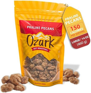 OZARK NUT ROASTERS Praline Pecans, Sweet & Creamy French-Inspired Gourmet Snack Nuts - 14 oz OZARK NUT ROASTERS Praline Pecans, Sweet & Creamy French-Inspired Gourmet Snack Nuts - 14 oz