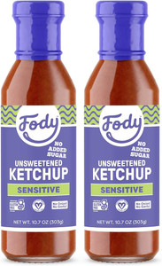 Fody Foods Vegan Unsweetened Tomato Ketchup - Keto Friendly Condiment, Non GMO - Pack of 2 Fody Foods Vegan Unsweetened Tomato Ketchup - Keto Friendly Condiment, Non GMO - Pack of 2