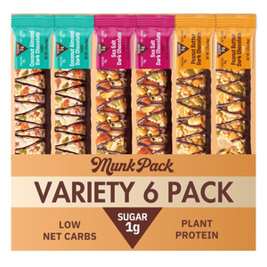 Munk Pack Keto Nut & Seed Bar Variety Pack - Gluten Free - 6 Bars Munk Pack Keto Nut & Seed Bar Variety Pack - Gluten Free - 6 Bars