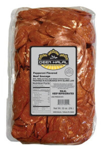 Deen Halal Sliced Pepperoni Beef Sausage 2 lb /2 pack - Total 4 lb Deen Halal Sliced Pepperoni Beef Sausage 2 lb /2 pack - Total 4 lb