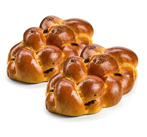 Fresh Kosher Raisin Challah Bread - 15 oz - Traditional Raisin Bread Braided Challah | Fresh & Delicious - Pack of 2 Fresh Kosher Raisin Challah Bread - 15 oz - Traditional Raisin Bread Braided Challah | Fresh & Delicious - Pack of 2