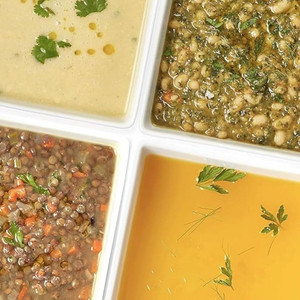 Organic Variety Pack Soup and Broth, Vegan, Gluten-free, Dairy-free, Soy-free - French Lentil, Curried Cauliflower, Tuscan White Bean, Vegan Bone Broth, Tunisian Tomato, Butternut Lentil Bisque - Pack of 12