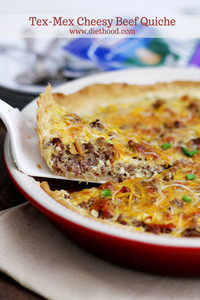 Tex-Mex Cheesy Beef Quiche Tex-Mex Cheesy Beef Quiche