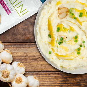 Palmini Roasted Garlic Mashed Low Carb, Low Calorie Hearts of Palm Mashed - 8 oz Pouch - Pack of 6 Palmini Roasted Garlic Mashed Low Carb, Low Calorie Hearts of Palm Mashed - 8 oz Pouch - Pack of 6