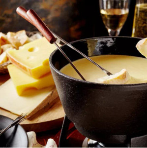 Alpine Switzerland Fondue Kit - Cheese, Salami & Pickles Alpine Switzerland Fondue Kit - Cheese, Salami & Pickles