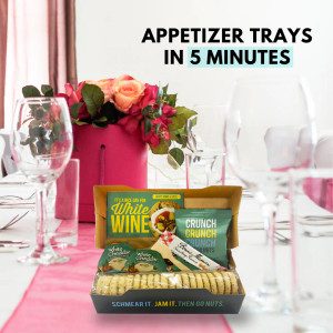 Gourmet Artisan White Wine & Basil Crackers Snack Kit - 20 Count Gourmet Artisan White Wine & Basil Crackers Snack Kit - 20 Count