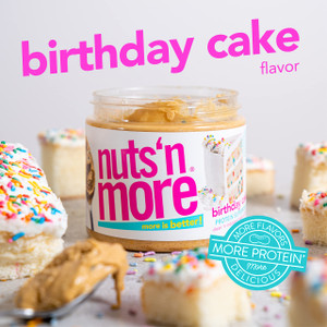 Nuts ‘N More Birthday Cake Peanut Butter Spread - Added Protein All Natural Snack, Low Carb, Low Sugar, High Protein, Gluten Free - Pack of 2 Nuts ‘N More Birthday Cake Peanut Butter Spread - Added Protein All Natural Snack, Low Carb, Low Sugar, High Protein, Gluten Free - Pack of 2