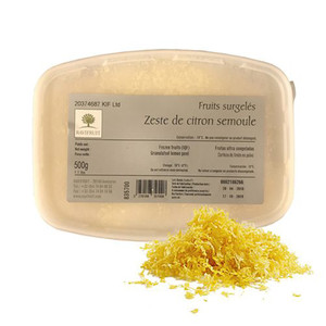 Lemon Zest, Frozen from France by Ravifruit - 1.1 lb Lemon Zest, Frozen from France by Ravifruit - 1.1 lb
