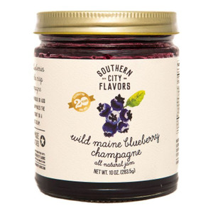 Southern City Flavors Wild Maine Blueberry Champagne Jam - 12/Case Southern City Flavors Wild Maine Blueberry Champagne Jam - 12/Case