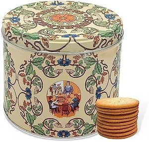 Nyakers Swedish Original Ginger Snaps Cookies 26.4 oz, Gingersnaps in Botanical Mail Safe Tin - Gifts for Christmas, Birthday, or Holiday Nyakers Swedish Original Ginger Snaps Cookies 26.4 oz, Gingersnaps in Botanical Mail Safe Tin - Gifts for Christmas, Birthday, or Holiday