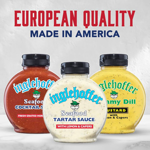 Inglehoffer Condiments Variety Pack, Seafood Cocktail Sauce, Seafood Tartar Sauce and Creamy Dill Mustard, Gluten Free - Pack of 3 Inglehoffer Condiments Variety Pack, Seafood Cocktail Sauce, Seafood Tartar Sauce and Creamy Dill Mustard, Gluten Free - Pack of 3