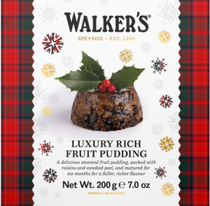 Walker’s Rich Fruit Pudding – 7 oz Plum Pudding for Christmas - Pack of 6 Walker’s Rich Fruit Pudding – 7 oz Plum Pudding for Christmas - Pack of 6